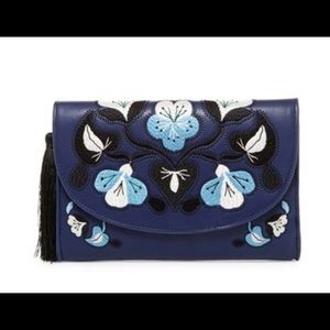 Cynthia Rowley Layla clutch blue
